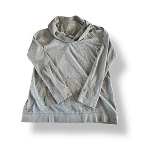 [Sonoma] Light Gray Pullover Cowl Neck Sweatshirt